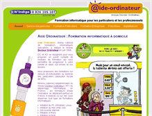 Tablet Screenshot of aide-ordinateur.fr